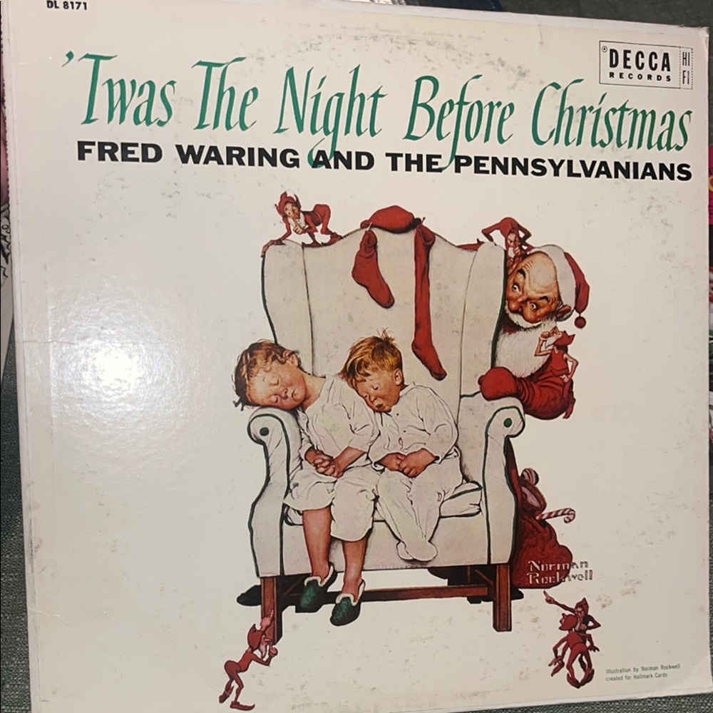 'Twas The Night Before Christmas - Vintage Lp Vinyl Record LP-Fred Waring